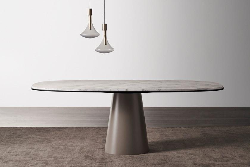 Meridiani Прямоугольный обеденный стол из мрамора sun-id-1501110 - Вид №2