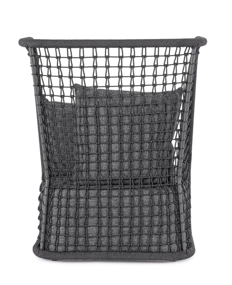 Веревочное и тканевое садовое кресло с высокой спинкой BIZZOTTO Kollar ARCH-00043118 - Вид №5