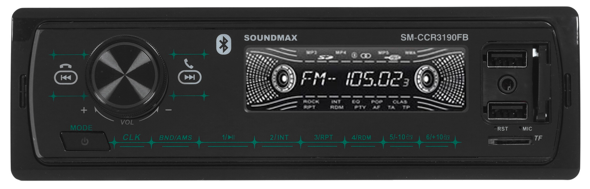 9971675 Автопроигрыватель Soundmax SM-CCR3190FB STDN-0040915