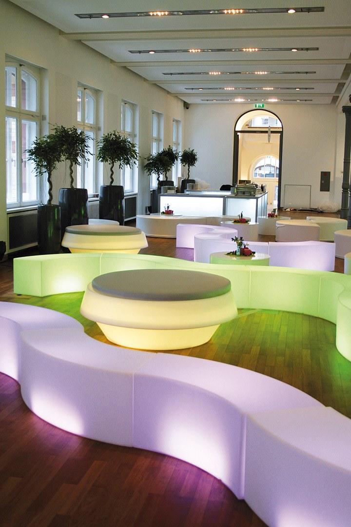 SLIDE Светящаяся садовая скамейка из полиэтилена sun-id-1464849 - Вид №2