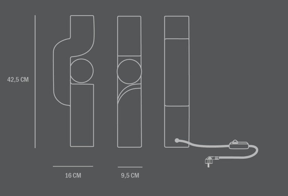 Керамическая настольная лампа 101 Copenhagen сидящий человек ARCH-00100274 - Вид №10