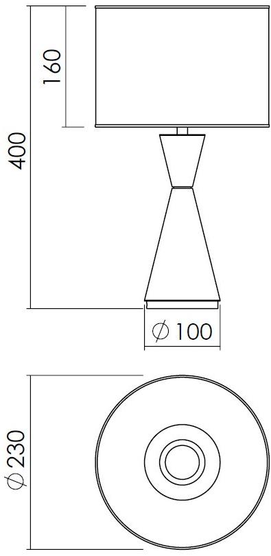 NEXO LUCE Настольная лампа из металла Oxen table lamp 7140d0 - Вид №4