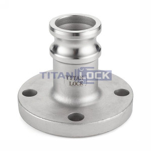 Камлок нержавеющий тип FA, ниппель с фланцем 3/4", AISI316, TL75FASS TITAN LOCK