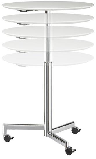 Brunner Круглый регулируемый по высоте стол с колесами Torino sun-id-1384407 - Вид №1