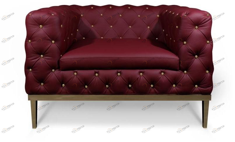 Porustudio Кресло из мягкой ткани с подлокотниками Broadway sun-id-1396912