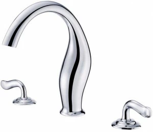 JUSTIME Смеситель для кухни из хромированной латуни на 3 отверстия с поворотным изливом Ether 6781-98-80cp