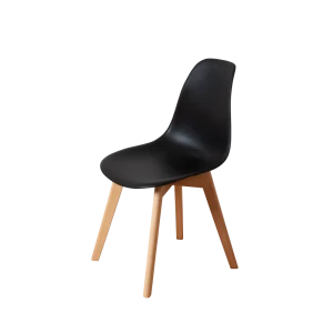 91988633 Комплект кухонных стульев 4 шт Derstuhl Grand wood 45x81x45 см полипропилен цвет черный STLM-1324841