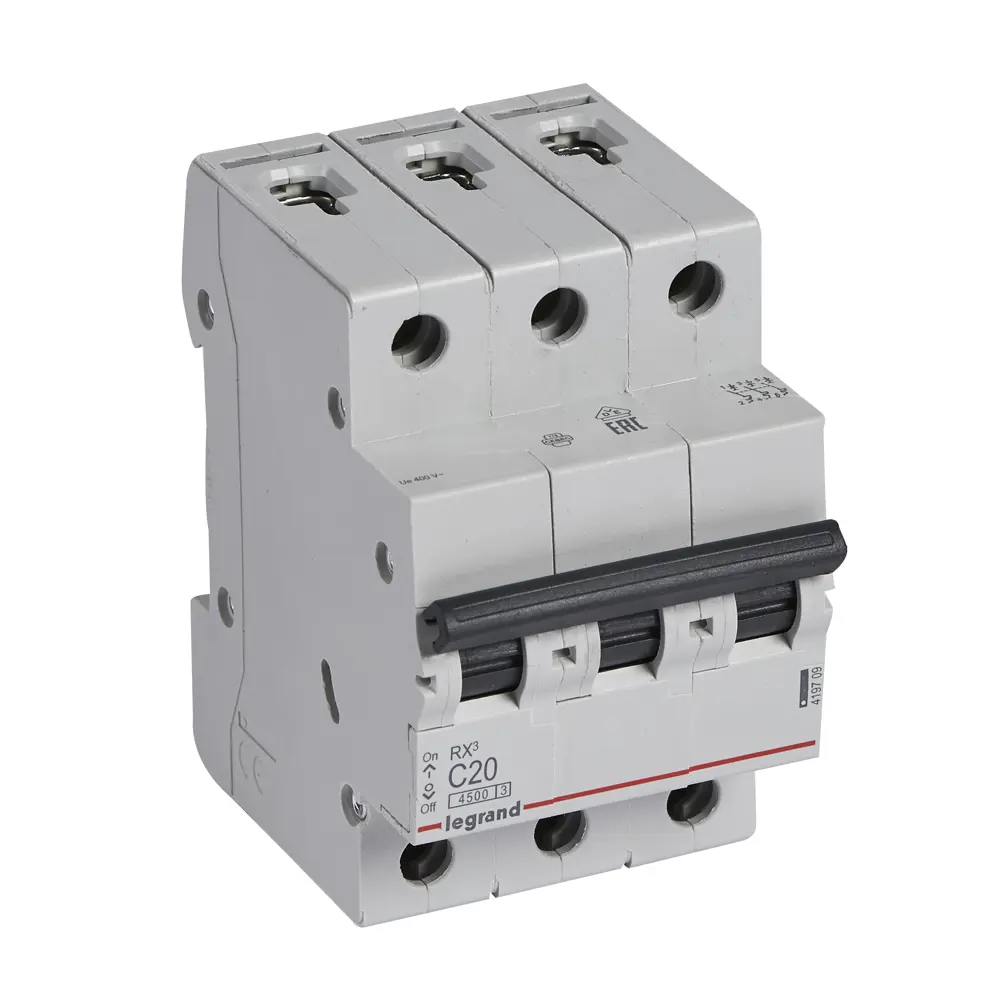 Автоматический выключатель Legrand RX3 10А однополюсный 89334860 STLM-1457366