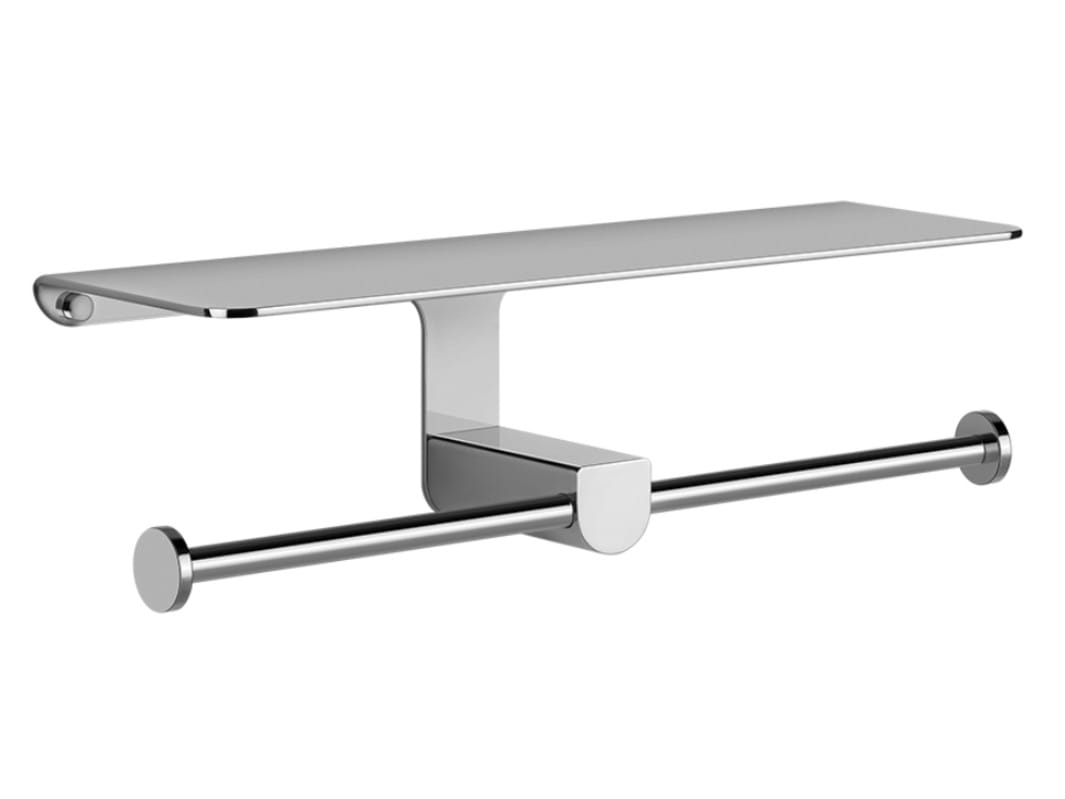 Латунный двойной держатель рулона с крышкой Gessi рельеф ARCH-00031606 - Вид №1