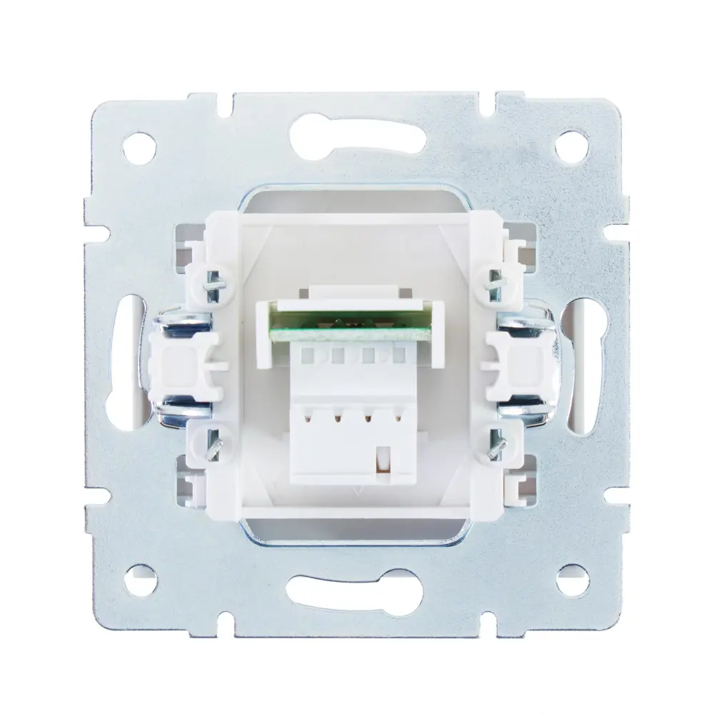Телефонная розетка встраиваемая Lezard Rain RJ11, цвет белый STLM-2202998 - Вид №3