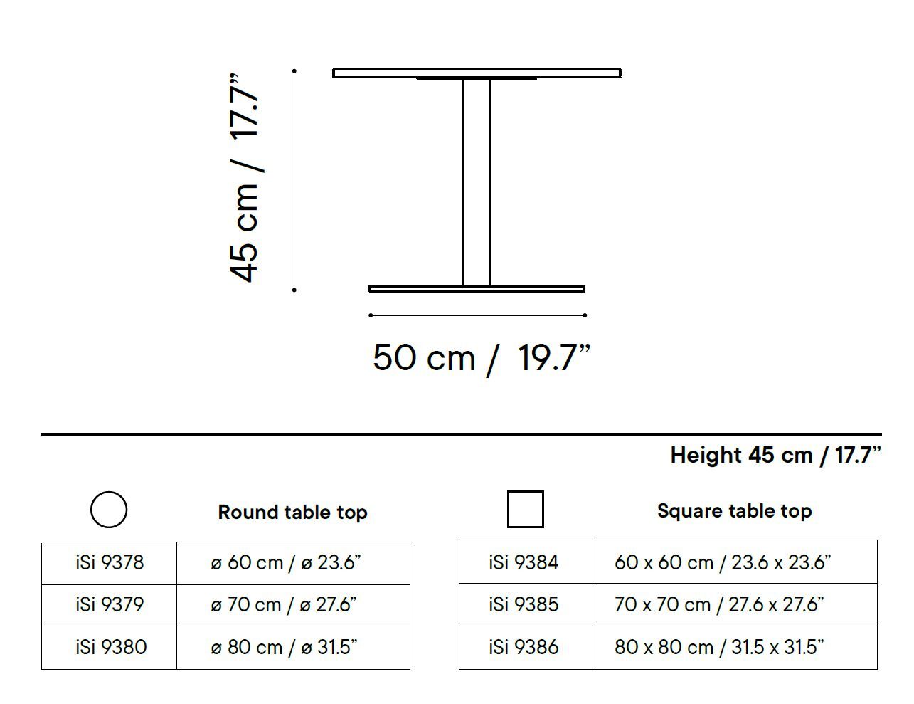 Низкий садовый стол из стали с порошковым покрытием iSimar Bora ARCH-00063764 - Вид №2