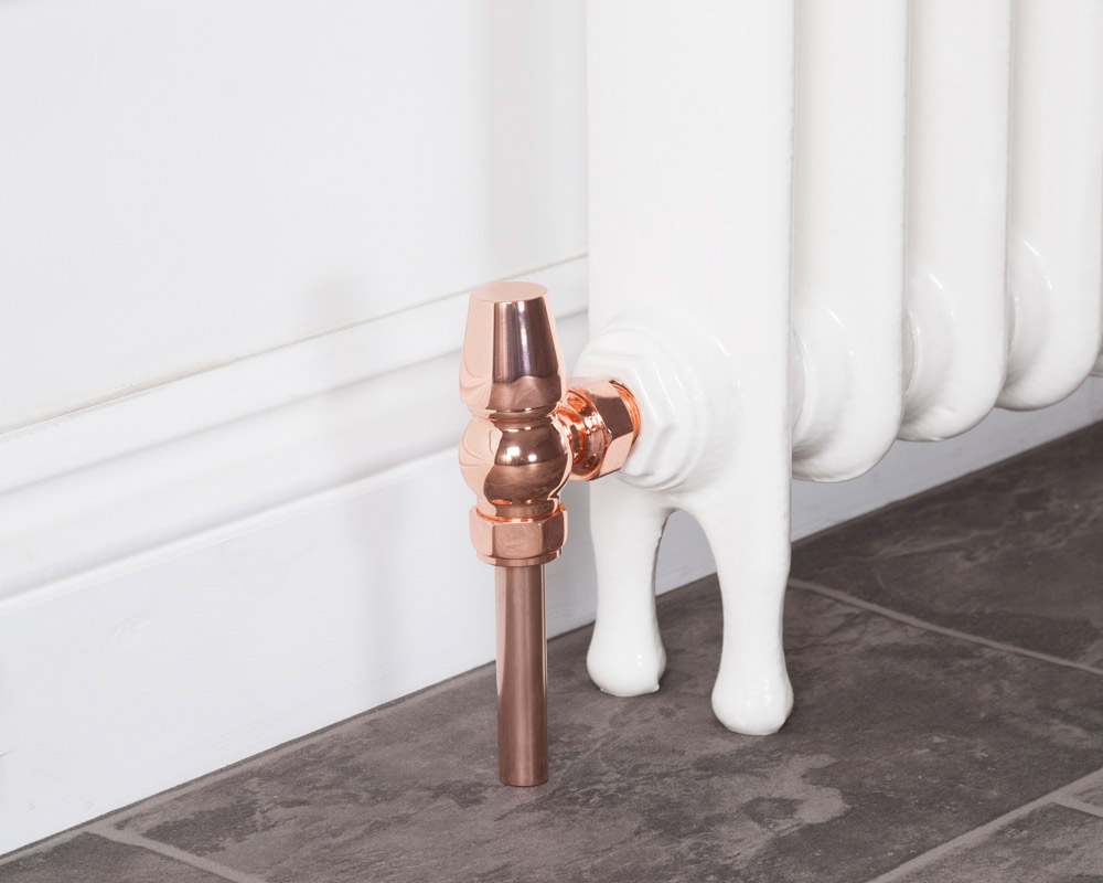 HAN022 Впускной термостатический клапан радиатора Kingsgrove 15 мм (медь) Сarronheating  - Вид №3