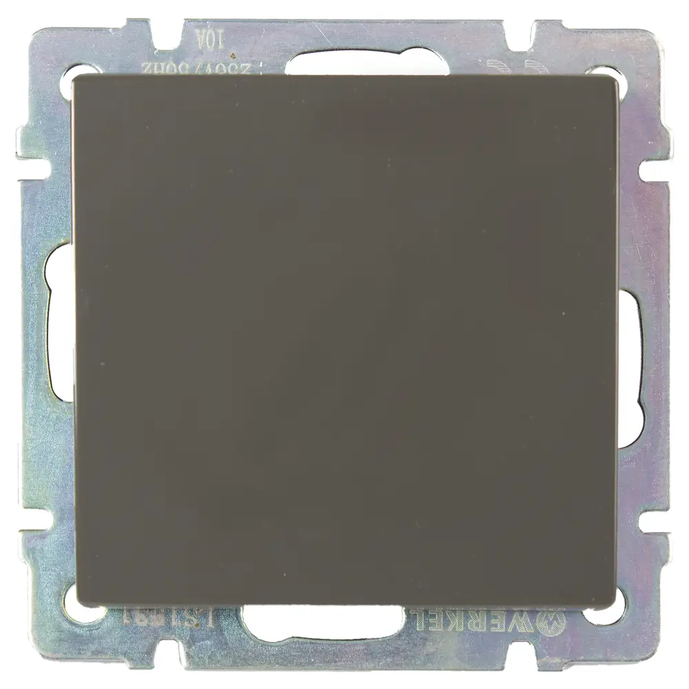 Выключатель проходной встраиваемый Werkel 1 клавиша, цвет серо-коричневый STLM-2114234