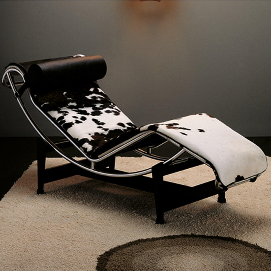 Кресло Le Corbusier черно-белое SOHO DESIGN ДИЗАЙНЕРСКИЕ, LE CORBUSIER 131546 Черный;белый  - Вид №2