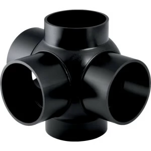 GEBERIT 369.605.16.1 Крестовина двухплоскостная шаровая Geberit PE 88,5°, тройная, соединения 90° смещенные