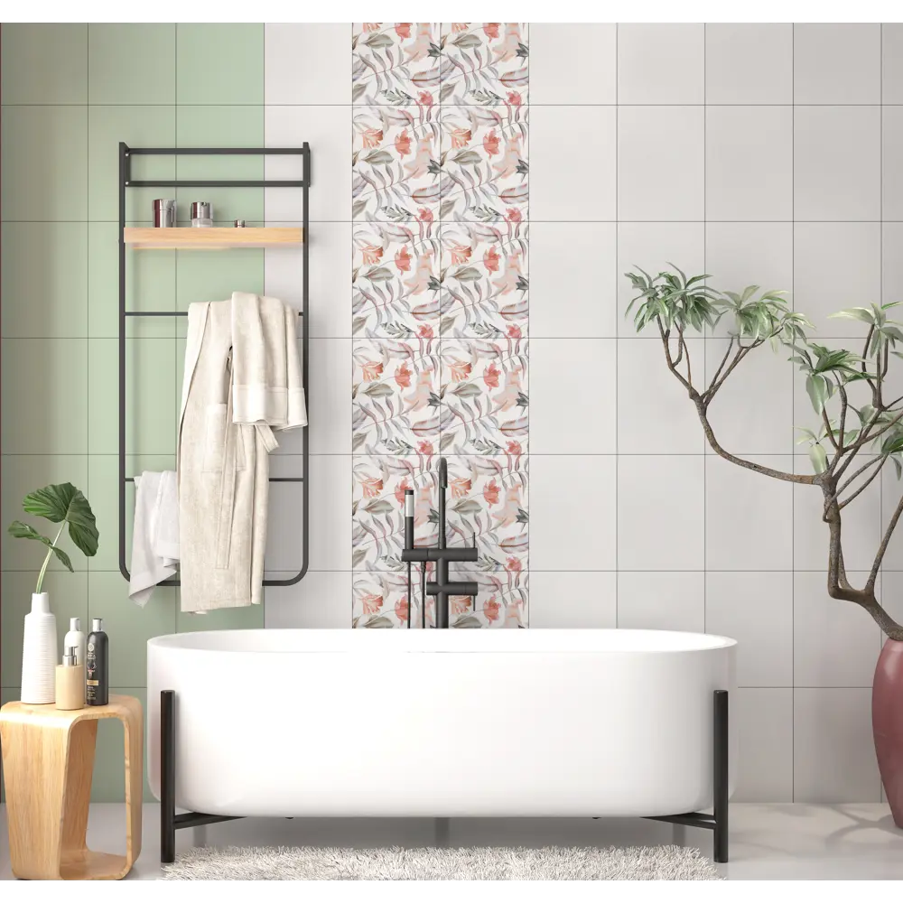 Декор «Крайола Цветы» 25x33 см цвет розовый LB CERAMICS STLM-2135139 - Вид №2