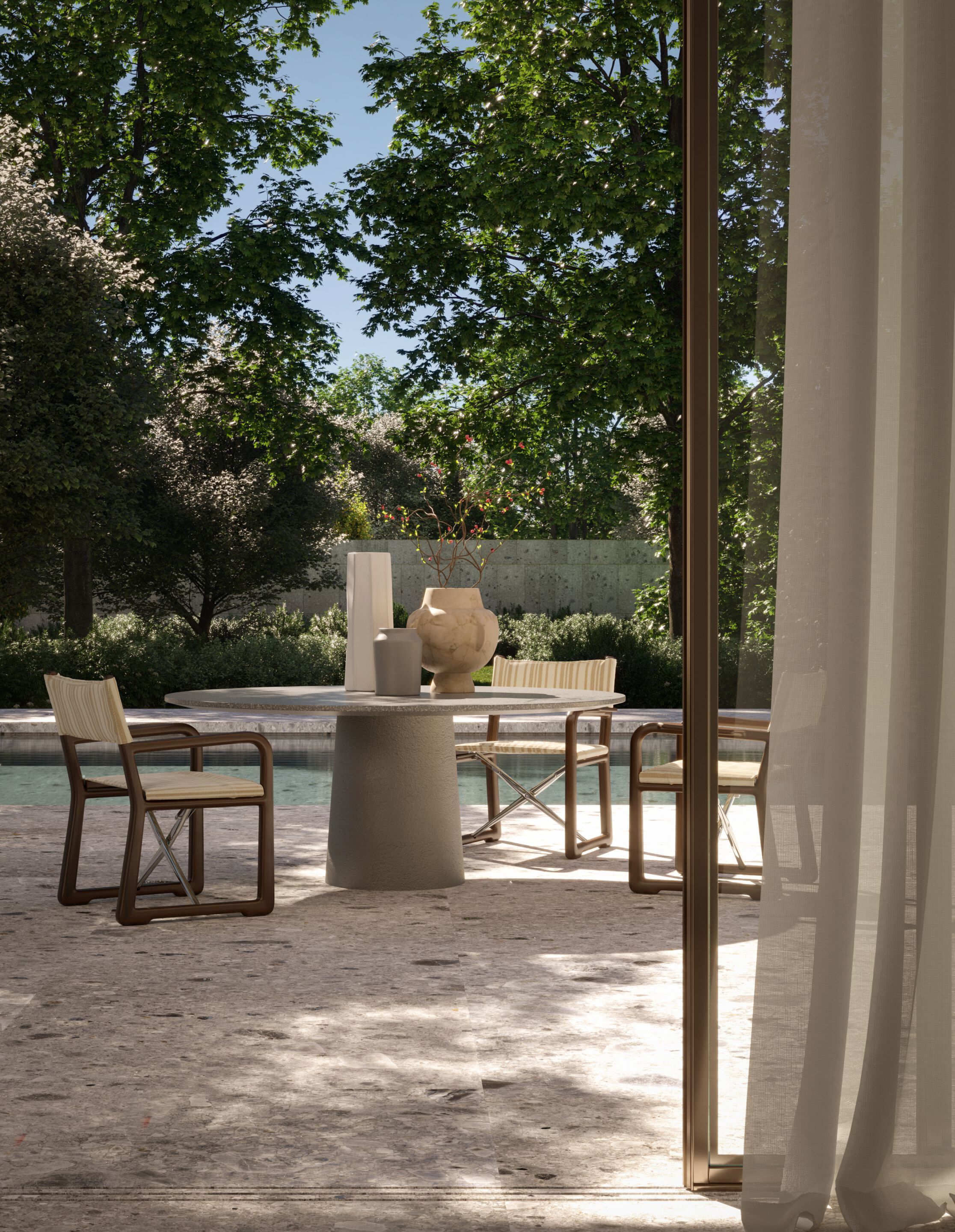 Круглый мраморный стол Exteta ARCH-00109370