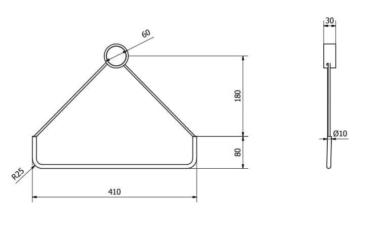 Деревянный держатель для полотенец In Stock Ever ARCH-00114557 - Вид №1