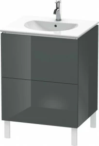 LC660503838 Тумбочка напольная L-Cube #LC6605 620 x 514 мм Доломитово-серый глянцевый лак
