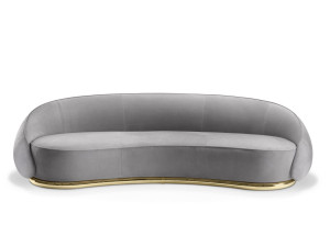 3-местный изогнутый диван