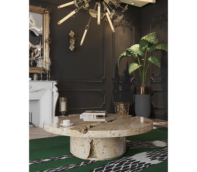 0-171 Центральный стол из корней тополя ампир Boca Do Lobo  - Вид №14