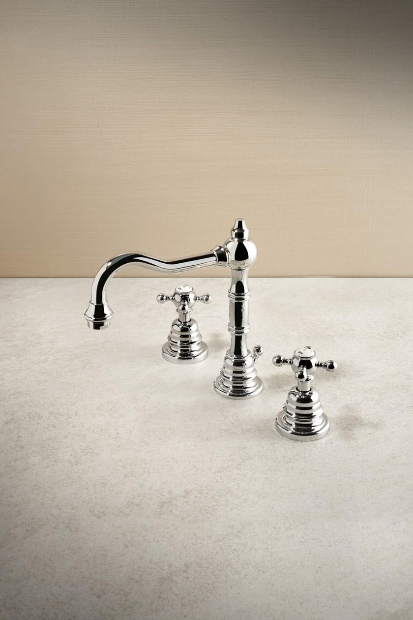 Fir Italia Смеситель для раковины на 3 отверстия Melrose 20 2012215 - Вид №1