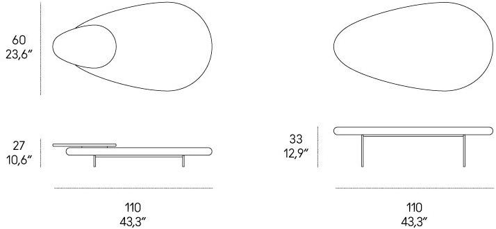 Casamania & Horm Журнальный столик из массива дерева Lily sun-id-1388311 - Вид №5