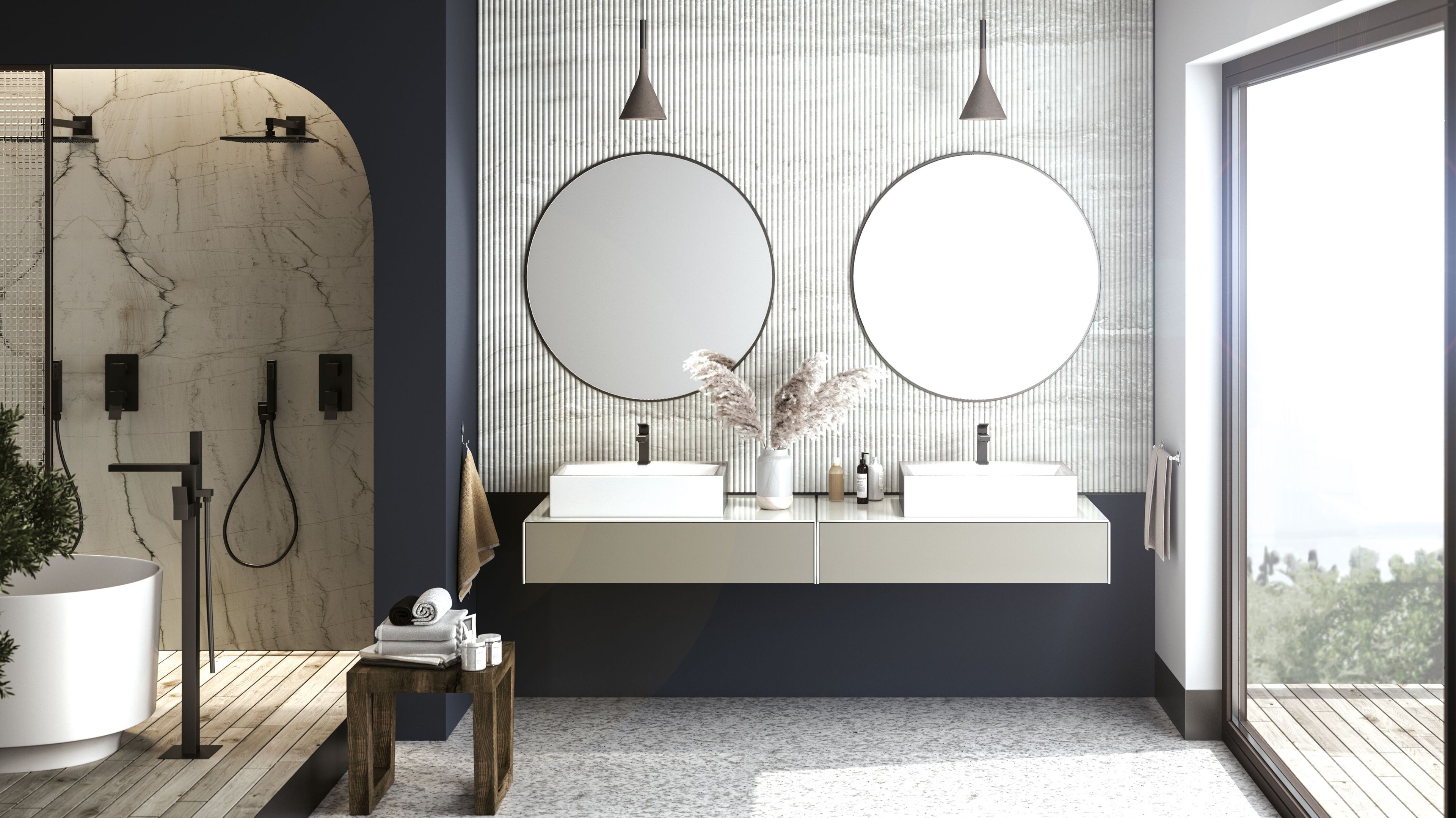 Смеситель для раковины из хромированной латуни Bossini Aki ARCH-00028787 - Вид №2