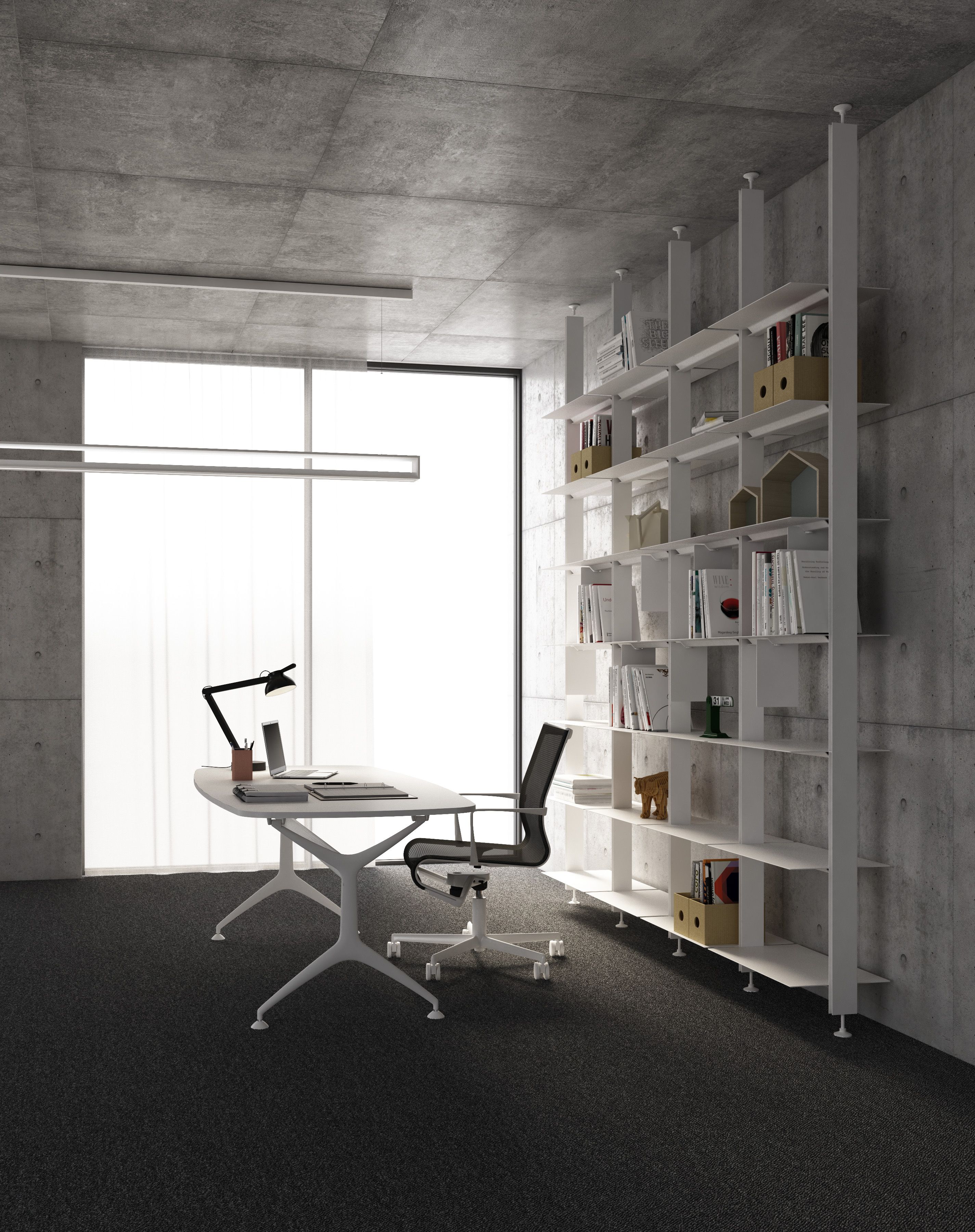 Алюминиевый модульный книжный шкаф Alias Aline ARCH-00100839 - Вид №1