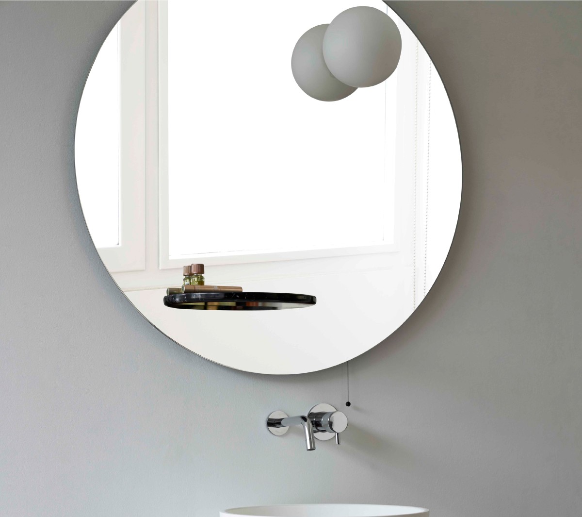 Ex.T Float Настенное зеркало с полкой и светильником EXSPFLOATCAR  - Вид №10