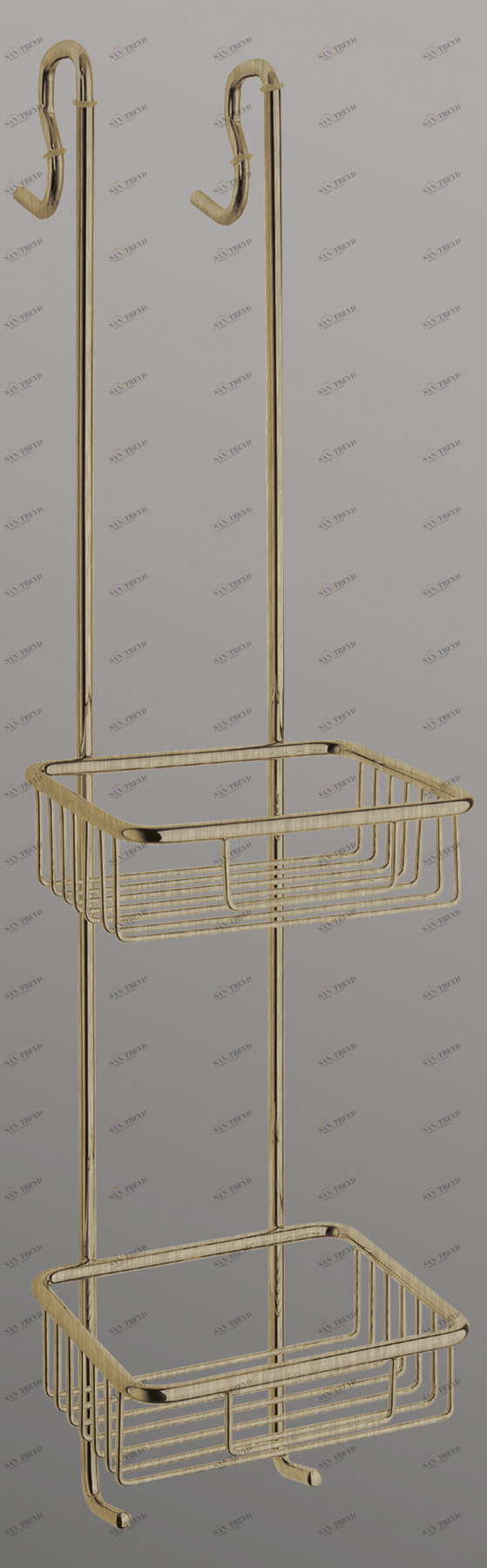 Полка двойная, 180x195x710 мм ART&MAX AM-G-2932-Br 