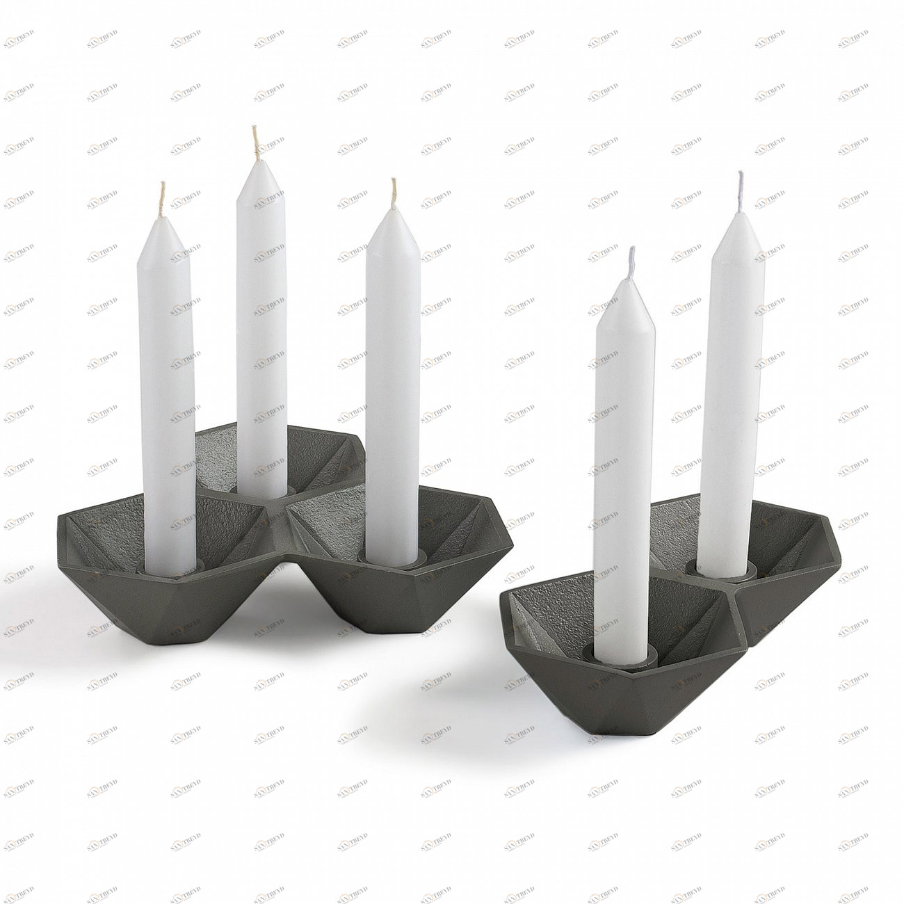 Подсвечники металлические 2 шт зеленые Tolks от La Forma LA FORMA  342939 Зеленый 