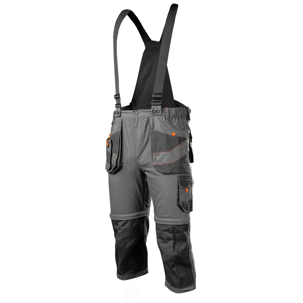 Полукомбинезон рабочий Neo Tools хлопок 100% серый размер L рост 181-184 NEO Tools Slim STLM-2198355 - Вид №2