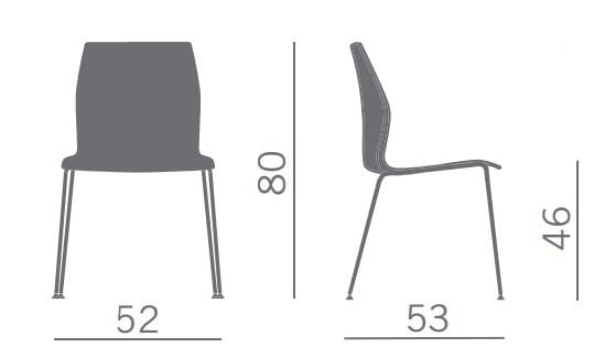 Штабелируемый стул из полипропилена Kastel Kalea ARCH-00040872 - Вид №4