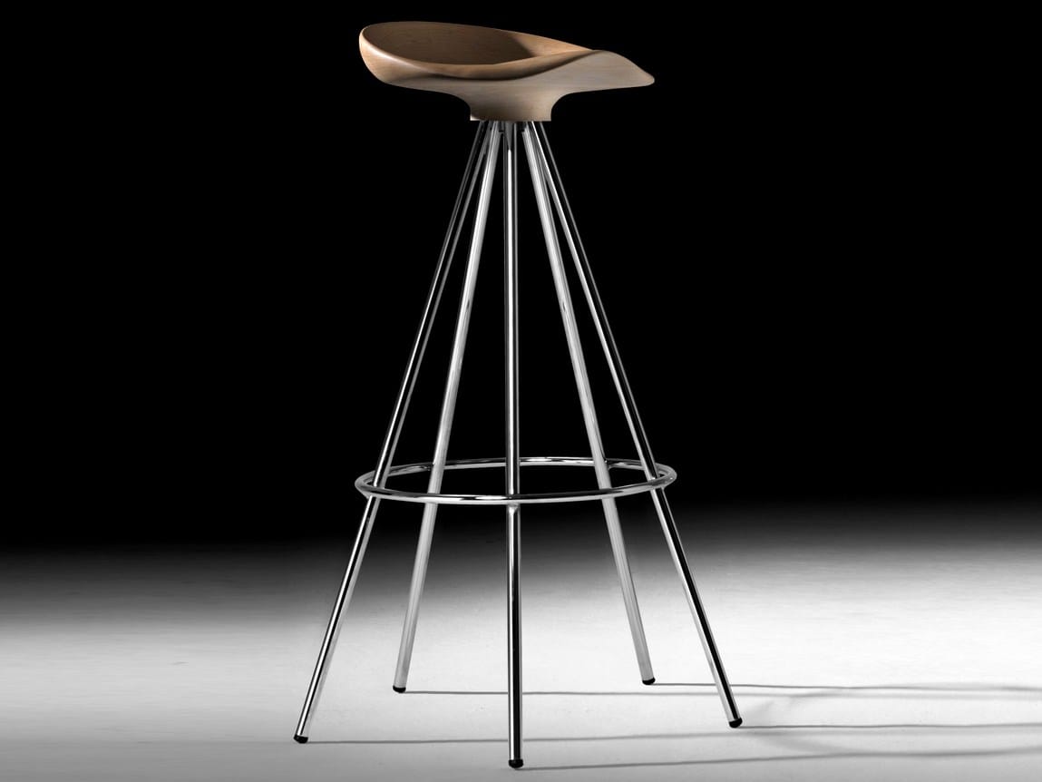 Высокий стул на алюминиевом и деревянном насесте BD Barcelona JAMAICA ARCH-00045222 - Вид №2