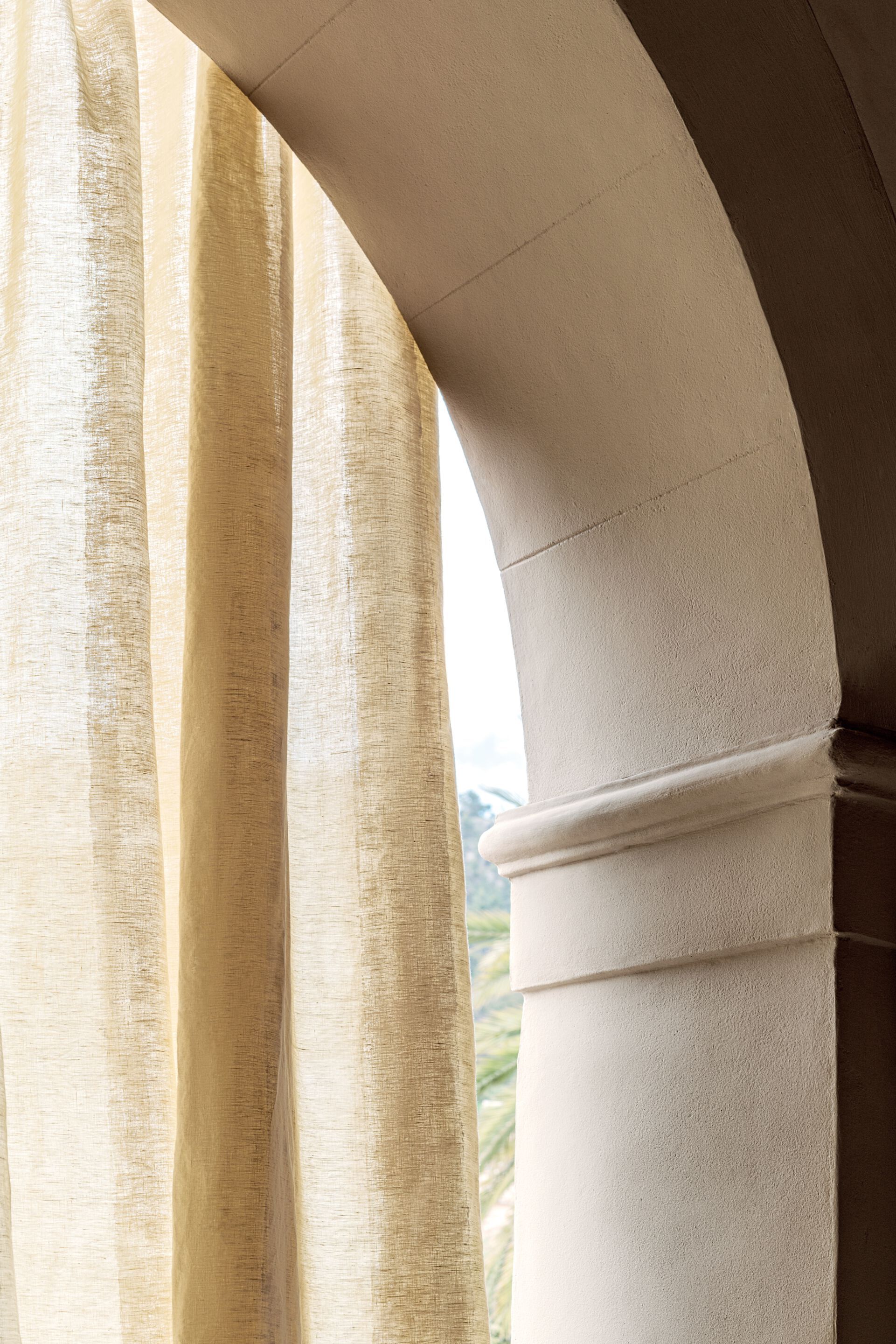 Льняная моющаяся полосатая ткань Élitis Éphémère ARCH-00040256 - Вид №2