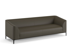 3-местный кожаный диван