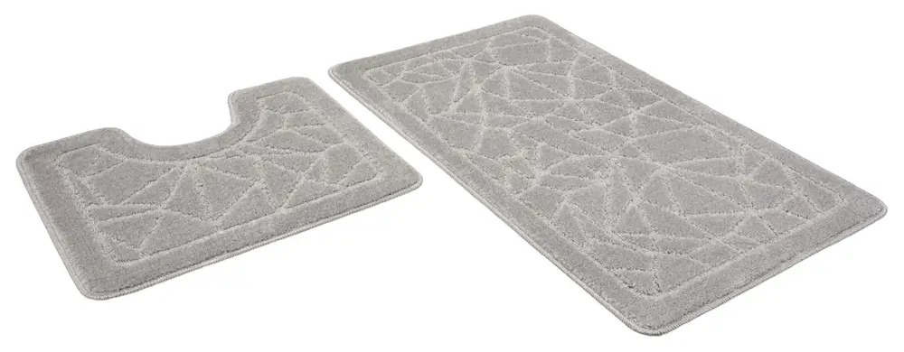 90192865 Набор ковриков Shahintex РР 810475 60x100+60x50 см цвет серый STLM-0969085