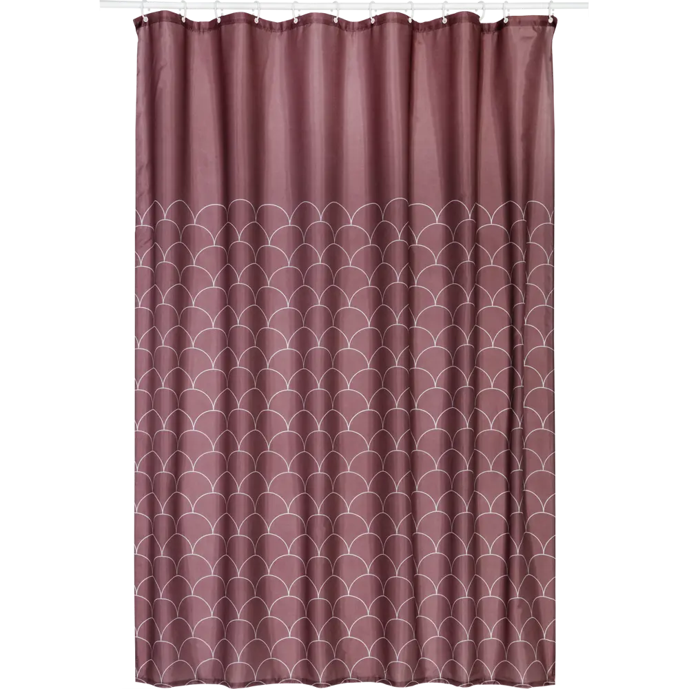 Штора для ванной Swensa Folly 180x200 см полиэстер цвет темно-коричневый 83860569 STLM-2137676 BSC-90 - Вид №1