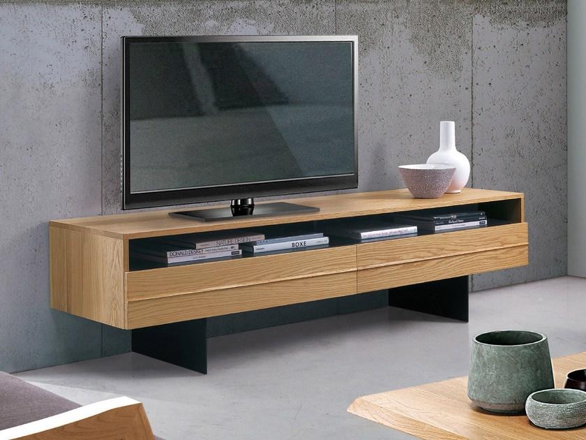 Oliver B. Низкая тумба под тв из массива дерева Oliver b. casa Hz1400 - Вид №1