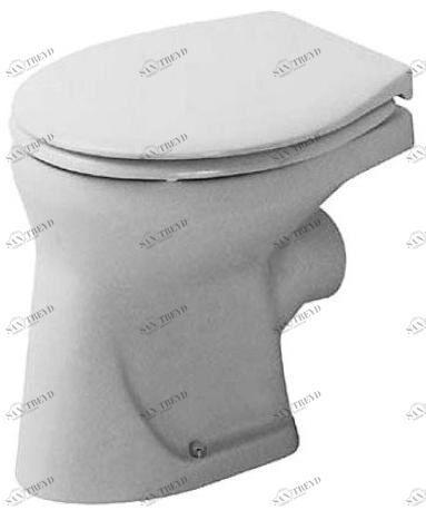 018509 Приставной унитаз напольный Белый Duravit Duraplus Германия