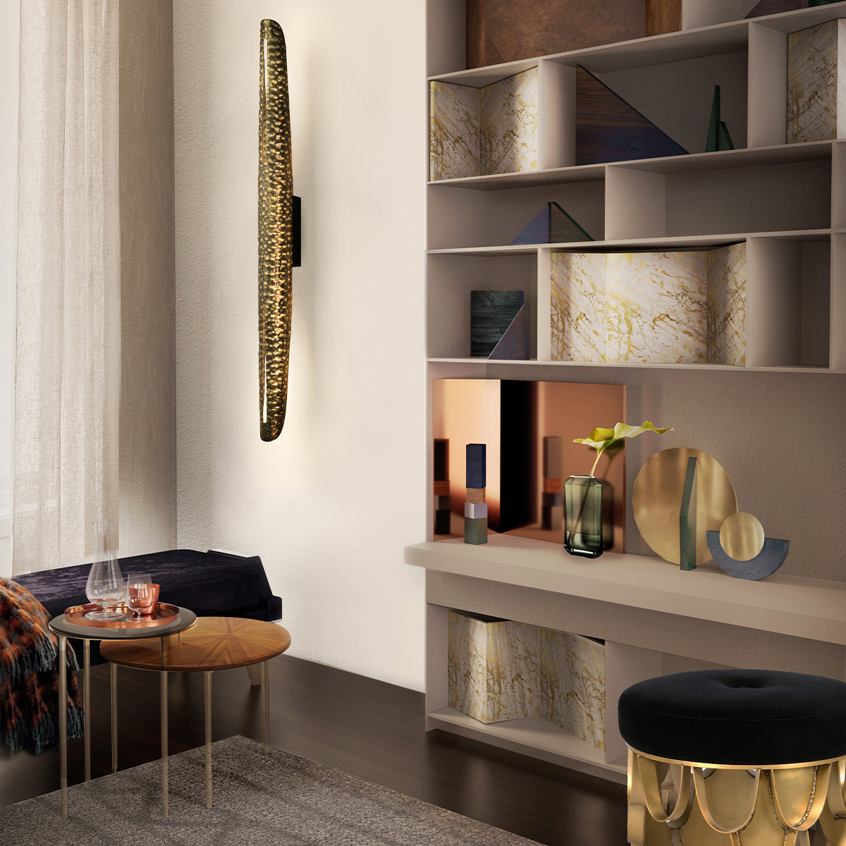 Настенные светильники Shaka Wall Lamp Covethouse BRABBU  - Вид №1