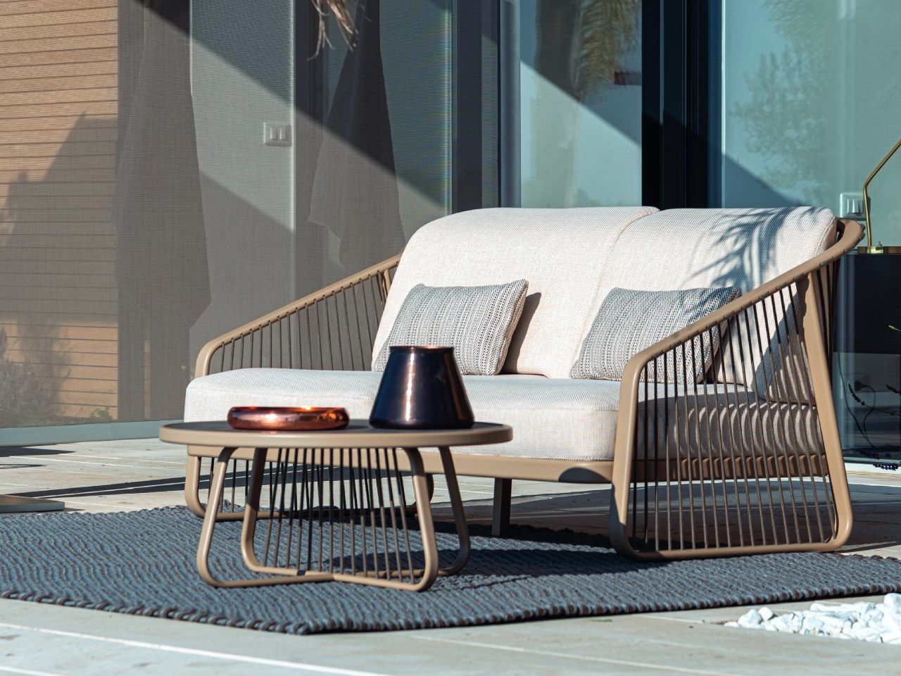 3-местный тканевый съемный садовый диван Coro Sally ARCH-00030622 - Вид №2