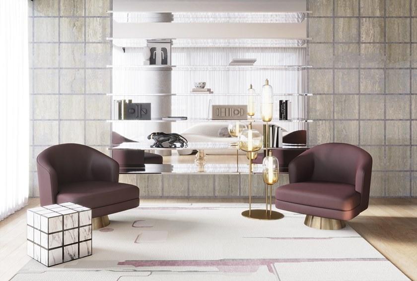 Tapis Rouge Прямоугольный коврик ручной работы из шерсти и шелка Abstraction Tr1744 - Вид №1