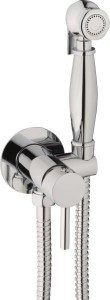 CR179 Emmevi, комплект гиг. душа со смесителем для гор. и хол. воды (руч. душ C02452), цвет хром