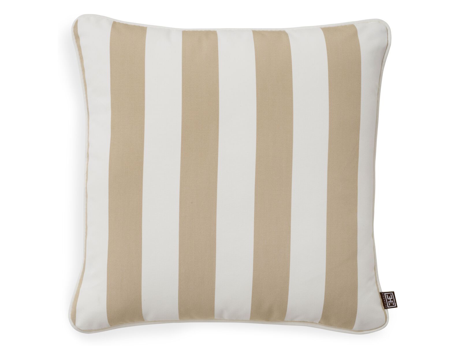 Наружная полосатая подушка Eichholtz FLORENT SQUARE BEIGE ARCH-00112845
