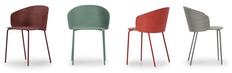 True Design Штабелируемое кресло-санки из стали и дерева Not wood Nt 1005 - Вид №6