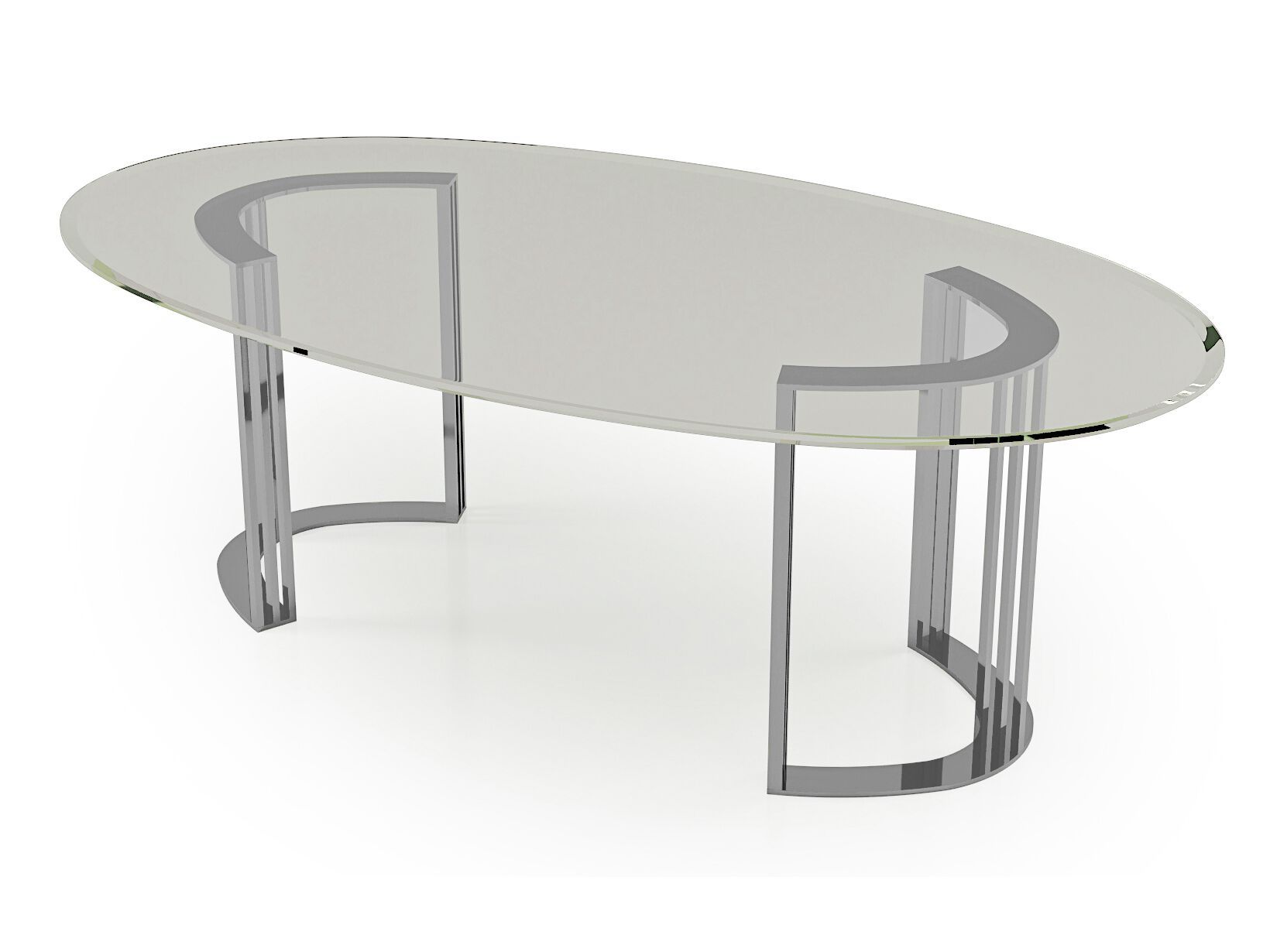 Стеклянный овальный стол Bizzotto Italia Symphony-Infinity ARCH-00148362 - Вид №4