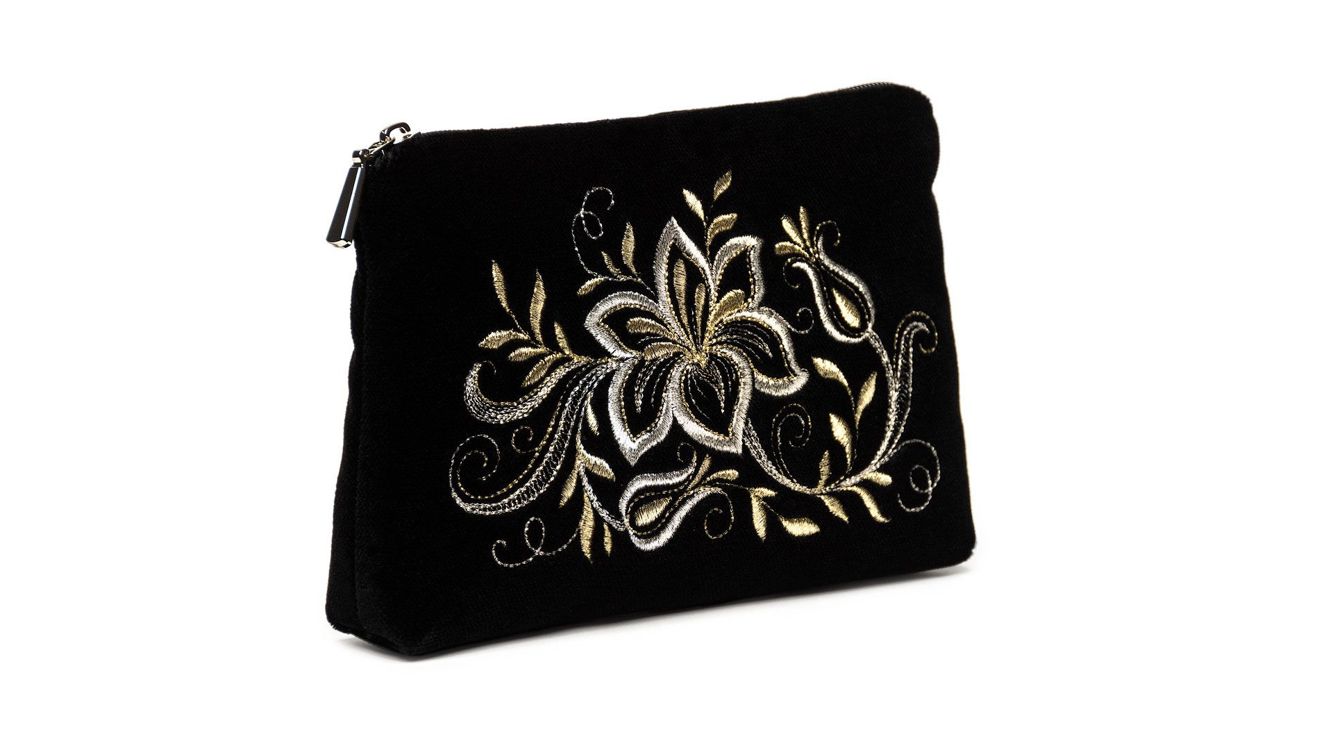 10660372 Торжокские золотошвеи Косметичка "Нежность" бархат Разм. 13*18,5*3,5 Мод. 425-1 Бархат  - Вид №1