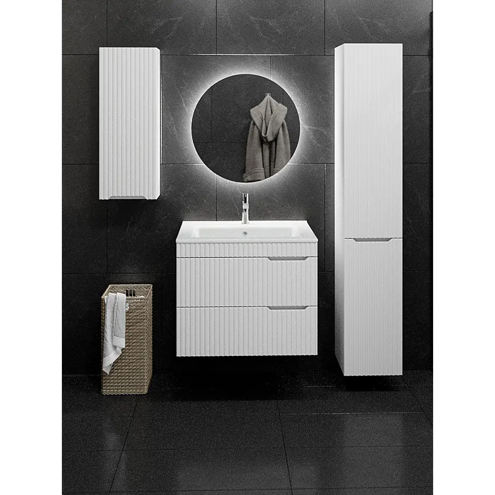 Шкаф для ванной Santreyd Фостер — элегантное хранение в матовом белом 89352062 STLM-0975583 - Вид №3